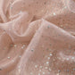Pink Pure Crushed Tissue Silk Suit Fabric With Mukaish And Hand Work