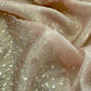 Green Pure Crushed Tissue Silk Suit Fabric With Mukaish And Hand Work