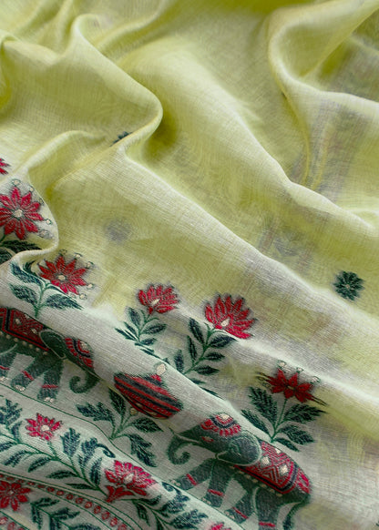 jamdani weaved suit for gifting mom

