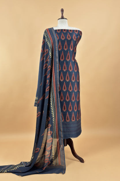 Maheshwari unstitched suit set at the best price

