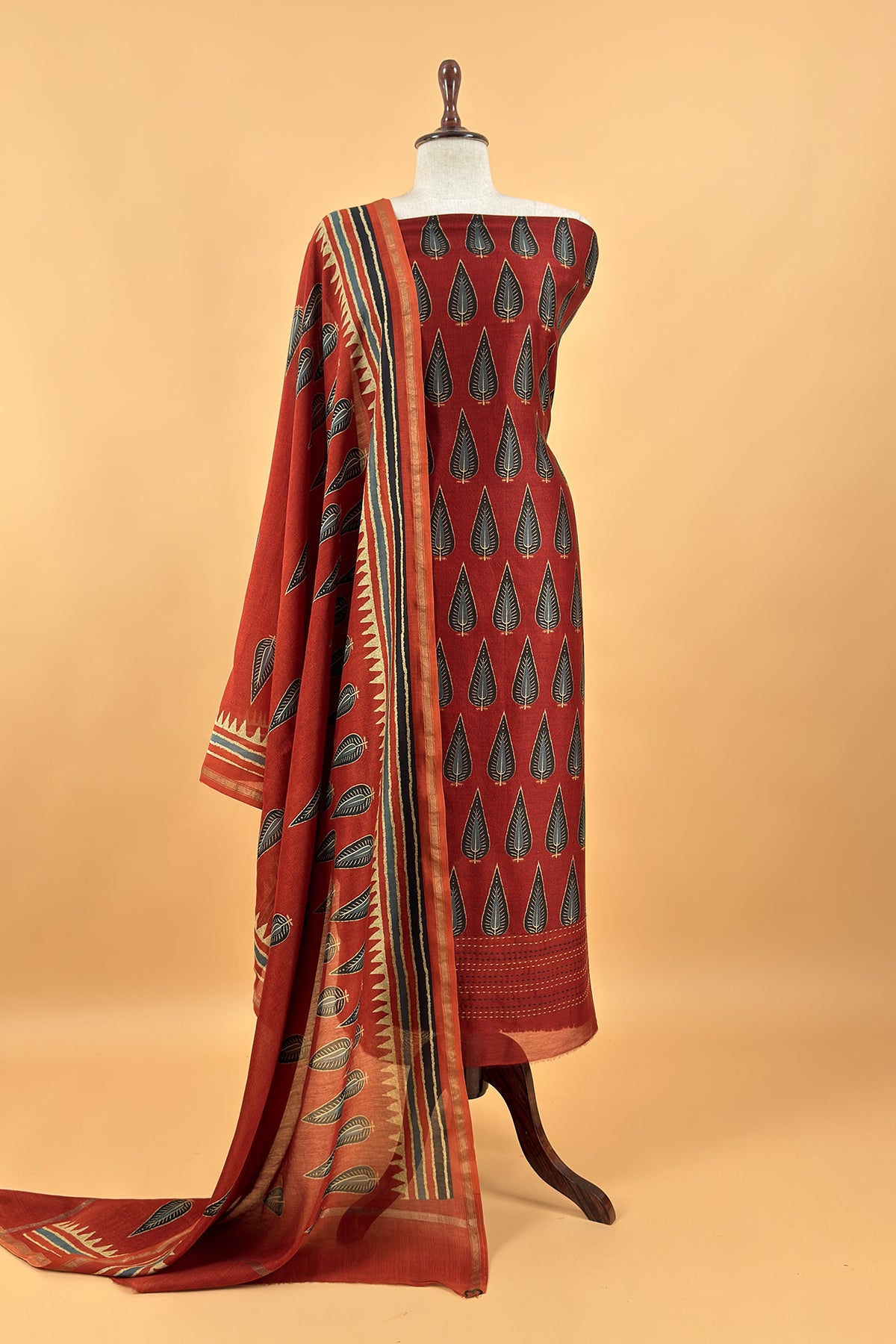 Summer wear maheshwari suit with dupatta

