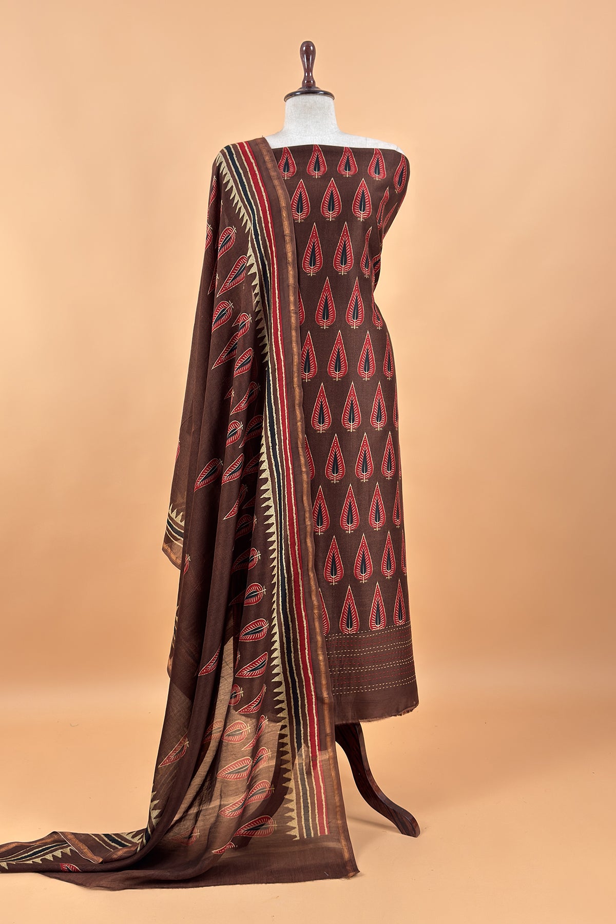Summer wear maheshwari suit with dupatta

