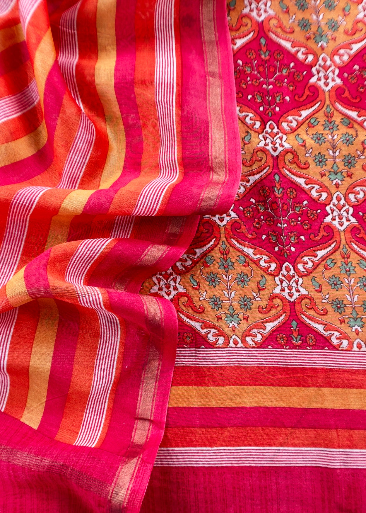 Maheshwari unstitched suit set at the best price

