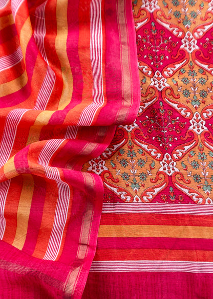 Maheshwari unstitched suit set at the best price

