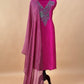 Premium quality silk suit with tissue silk dupatta

