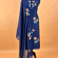 Mulmul suit set with appliqué work

