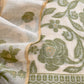 Beige And Green Linen Chanderi Suit With Jamdani Weaving