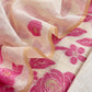 Beige And Pink Linen Chanderi Suit With Jamdani Weaving