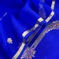 Sapphire Blue Handloom Silk Kurta And Kora Silk Dupatta with Kadwa weaving