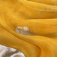 Sunflower Yellow Handloom Silk Kurta And Kora Silk Dupatta With Kadwa Weaving