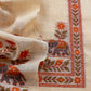 linen chanderi suit with jamdani weaving

