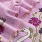 linen chanderi suit with jamdani weaving

