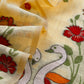 linen chanderi suit with jamdani weaving

