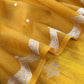 Yellow Handloom Raw Silk Suit With Kora Silk Dupatta