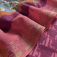 Wine-Pink Maheshwari Silk Suit With And Kalamkari Dupatta
