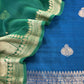 Green and Pink Handloom Raw Silk Suit With Kora Silk Dupatta