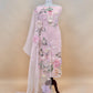 Baby Pink Pastel Gardens Handloom Organza Embroidered Suit Set with 3d Applique Work