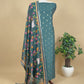 Pure Unstitched Handloom Banarasi Chanderi Suit Brushprint Dupatta