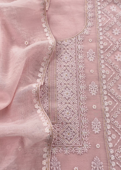 Handloom mulmul unstitched suit fabric

