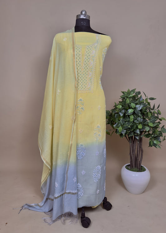 Handmade Chikankari Lakhnavi Suit