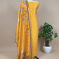 Pure Unstitched Handloom Banarasi Chanderi Suit Brushprint Dupatta