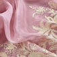 Kalasheel Luxe Lavender Handloom Organza Suit With Garden French Embroidery