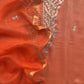 Orange Gotta Patti Embroidered Kota Doria Suit