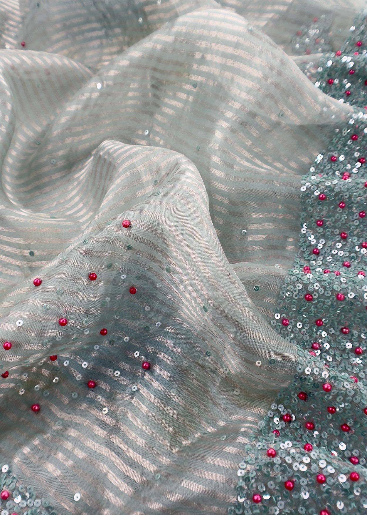 Buy wedding wear suit in tissue silk fabric

