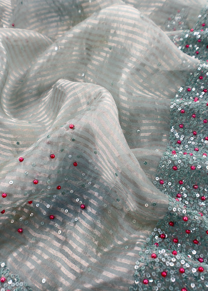 Buy wedding wear suit in tissue silk fabric

