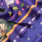 Pure Unstitched Handloom Banarasi Chanderi Suit Brushprint Dupatta