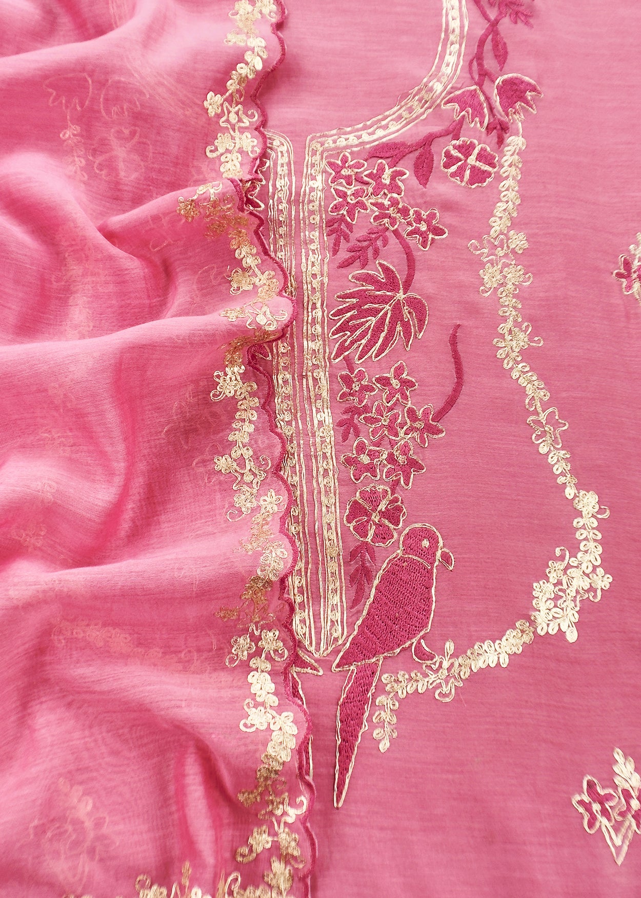 Pure handloom mulmul suit set at the best price

