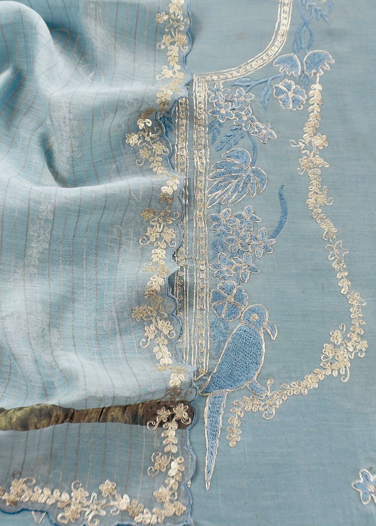 Pure handloom mulmul suit set at the best price

