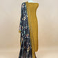 Yellow Raw Silk Unstitched Suits With Kalamkari Dupatta