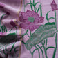 linen chanderi suit with jamdani weaving

