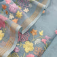 Mul cotton suit with flower embroidery

