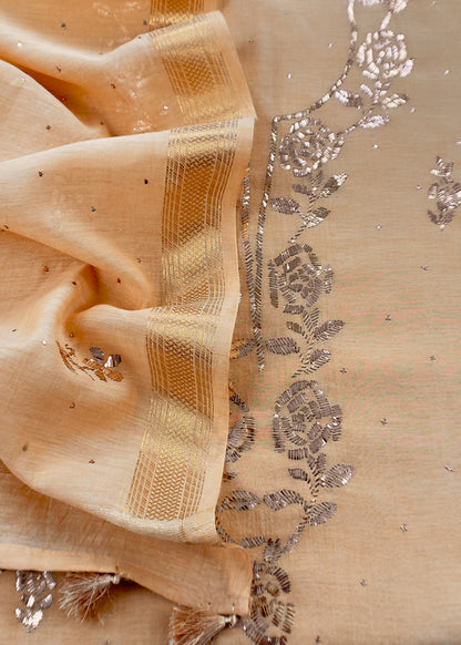 mul cotton unstitched suit with dupatta

