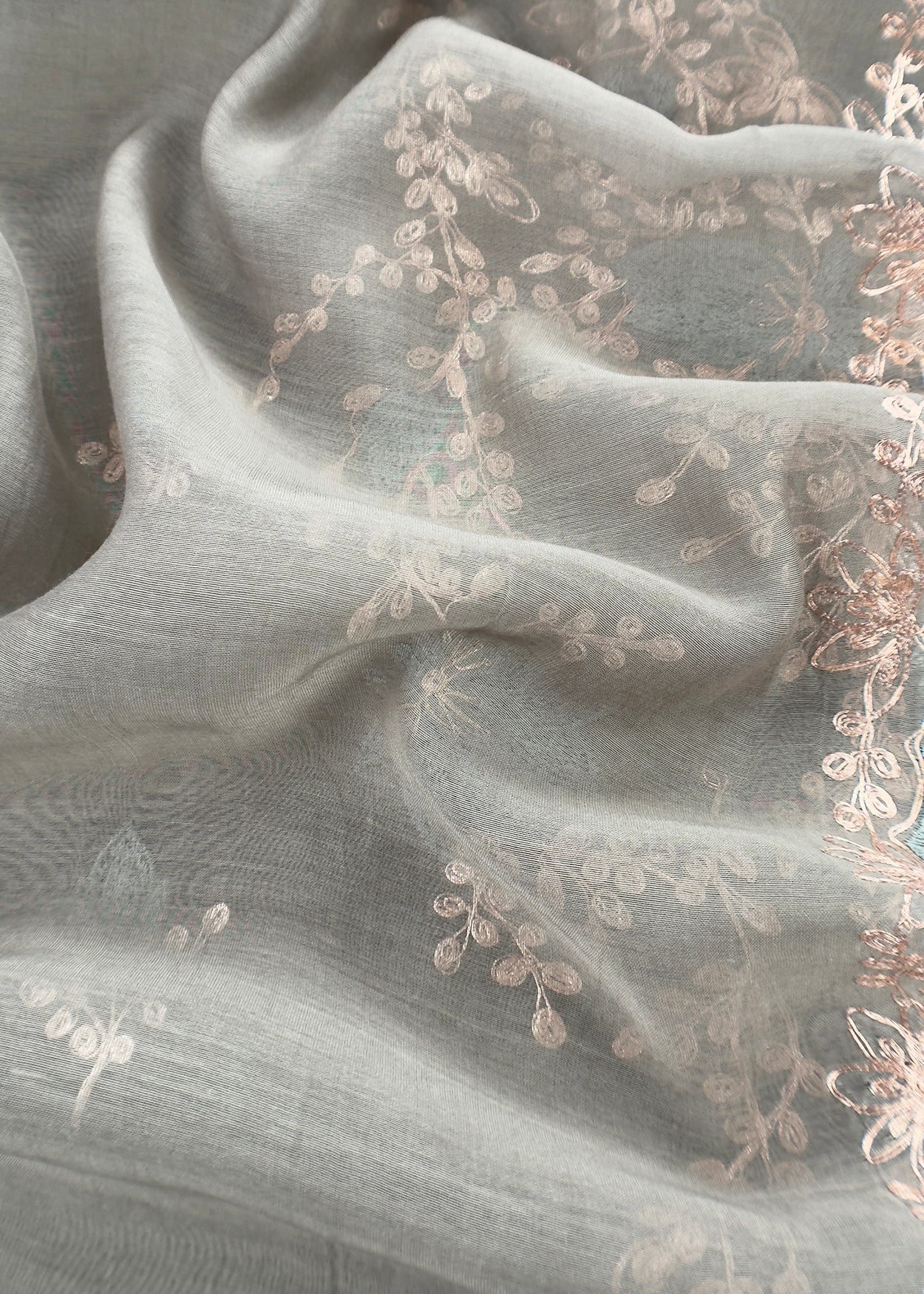 mulmul unstitched suit with dupatta

