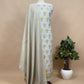 Beige Handloom Banarasi Suit With Paithani Weaving