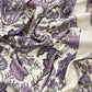 White And Purple Winters Spun Pashmina Digital Print Suit Fabric