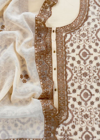 Pure handloom mulmul suit set at the best price

