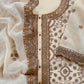 Mulmul suit set with resham embroidery

