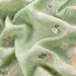 Green Pure Mul Cotton Suit With Flower Embroidery
