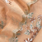 Dark Beige Pure Mul Cotton Suit With Flower Embroidery