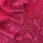 Rose Red Organza Silk Suit Fabric with Parsi Flamingo Embroidery