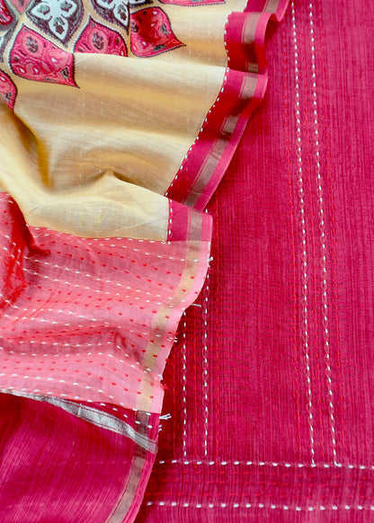 Summer wear maheshwari suit with dupatta