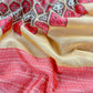 Pure maheshwari suit with Kantha stitch hand