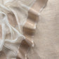 White Banarasi Silk Brocade Suit With Organza Dupatta