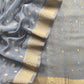 Banarasi Silk Brocade Suit With Organza Dupatta