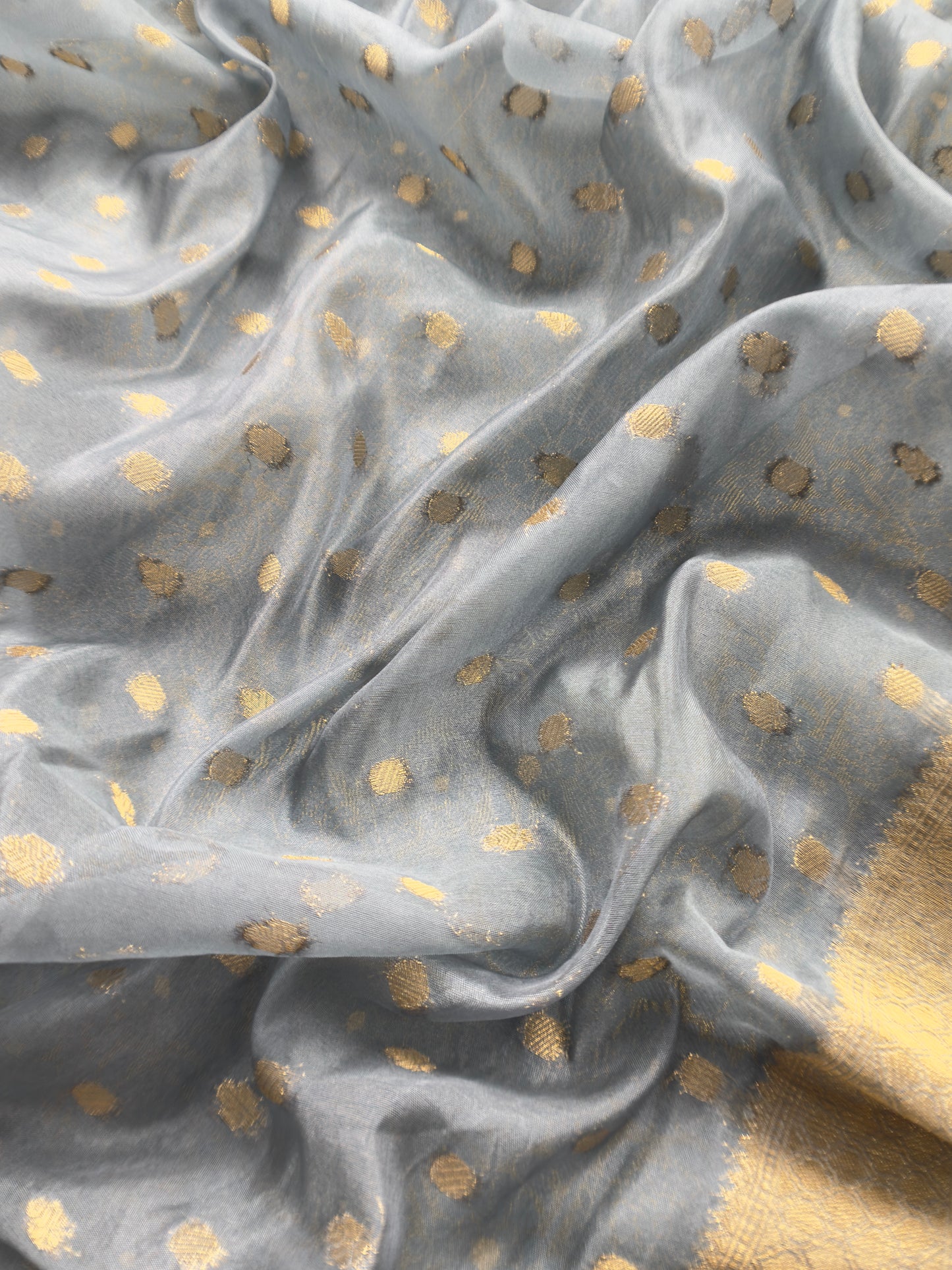Banarasi Silk Brocade Suit With Organza Dupatta