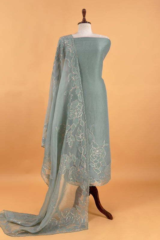 Organza unstitched suit set at the best price

